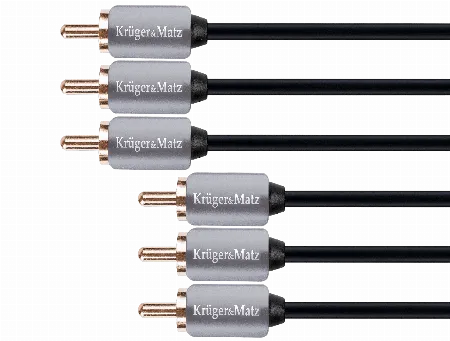 Cablu 3RCA-3RCA 1.8 m Kruger&Matz KM0307
