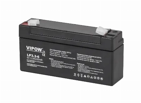 Acumulator gel VIPOW 6 V 3,3 Ah