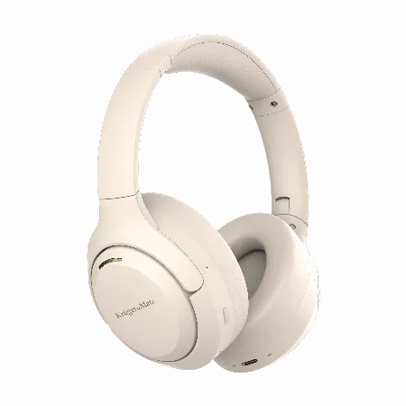 Casti wireless cu ANC Kruger&Matz F8A, bej