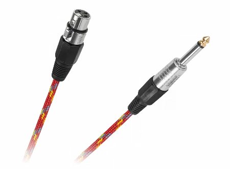 Cablu microfon XLR mama - jack 6,3 mm tata 5 m