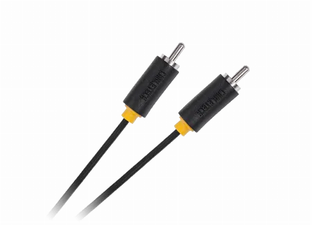 Cablu RCA tata - RCA tata Cabletech Standard, 1 m, negru