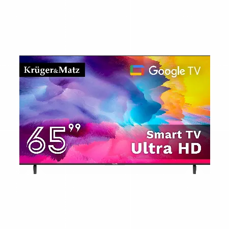 Televizor Smart TV 65 inch UHD 4K Google TV Kruger&Matz KM0265UHD-G