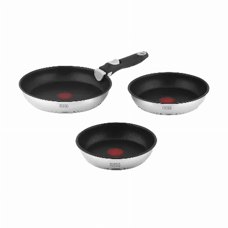 Set 3 tigai Teesa cu maner detasabil 22/24/28 cm