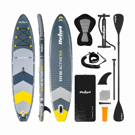 Set placa SUP gonflabila Rebel Active RBA-4501, 350x81x15 cm
