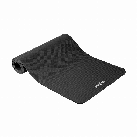 Saltea gimnastica NBR 183 x 61 cm, grosime 1 cm, neagra, Rebel Active
