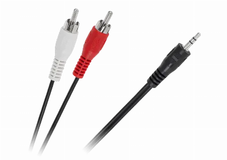 Cablu audio jack 3,5 mm tata - 2x RCA tata, 1,5 m