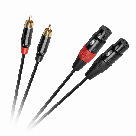 Cablu XLR - 2 x RCA 1 m Cabletech