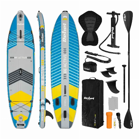 Placa SUP gonflabila Rebel Active RBA-4518, albastra, set complet