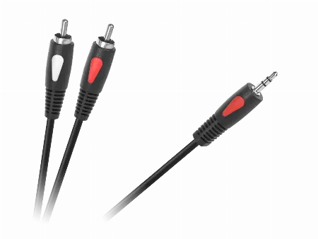 Cablu jack 3.5 mm tata - 2 x RCA tata 1.8 m Cabletech Eco-Line