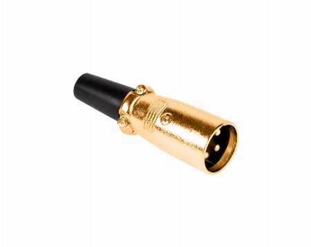 Mufa XLR tata, 3 pini, placata cu aur