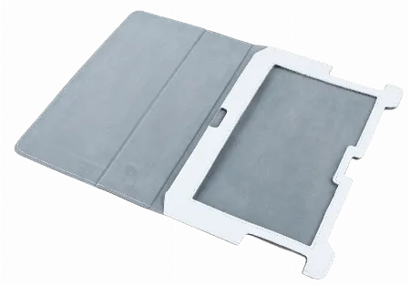 Husa alba din piele naturala pentru Samsung Galaxy Tab P5100