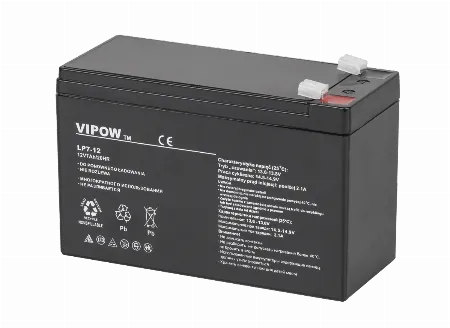 Acumulator stationar cu gel VIPOW 12 V 7 Ah