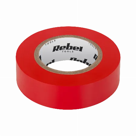 Banda izolatoare REBEL 0,13 mm x 19 mm x 18,3 m, rosie