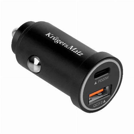 Incarcator auto USB-A si USB-C 38W Kruger&Matz KM0873