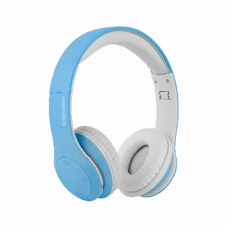 Casti audio Bluetooth pentru copii Kruger&Matz Street Kids, albastre