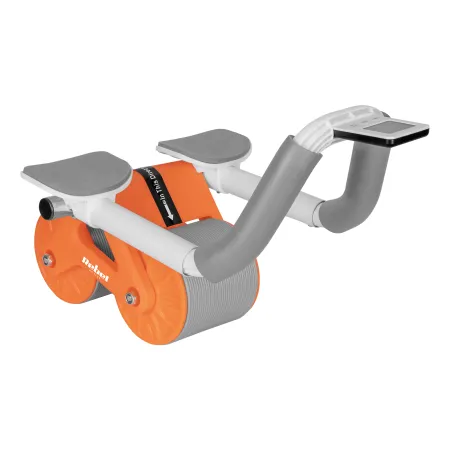 Roata abdominala cu timer Rebel Active AB-3, gri-portocaliu