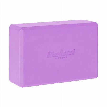 Bloc de yoga Rebel Active din spuma EVA 120 g, mov