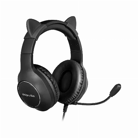 Casti gaming pentru copii Kruger&Matz Gamer Kids, negru