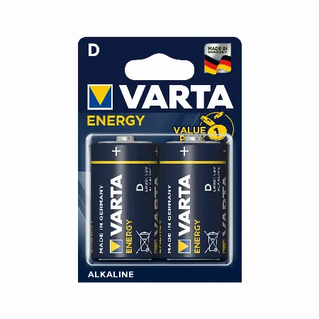 Baterie alcalina Varta LR20 D Energy, set 2 buc.