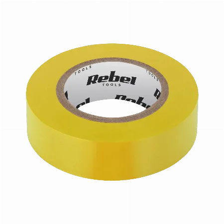 Banda izolatoare galbena Rebel 0,13 x 19 mm x 9,15 m