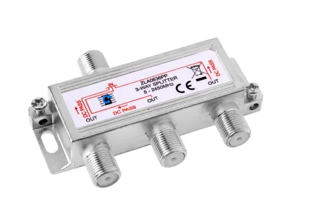 Splitter 3 cai power pass 5-2450 MHz