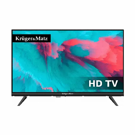 Televizor Kruger&Matz 24 inch (61 cm) HD DVB-T2 H.265 HEVC, 230 V / 12 V