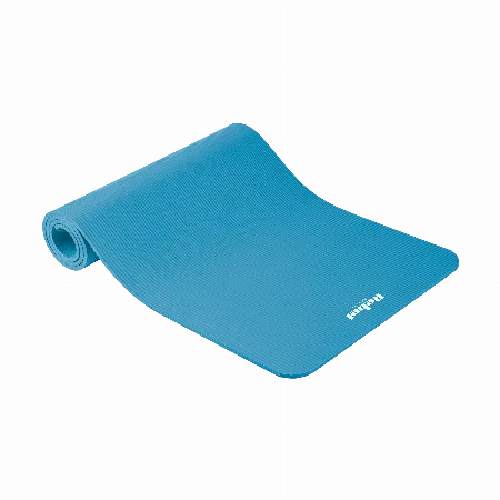 Mata gimnastica NBR 183x61 cm, grosime 1 cm, albastra, Rebel Active