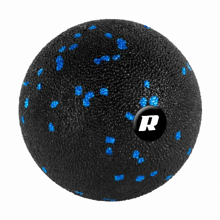 Minge de masaj 8 cm din spuma EPP, negru-albastru, Rebel Active