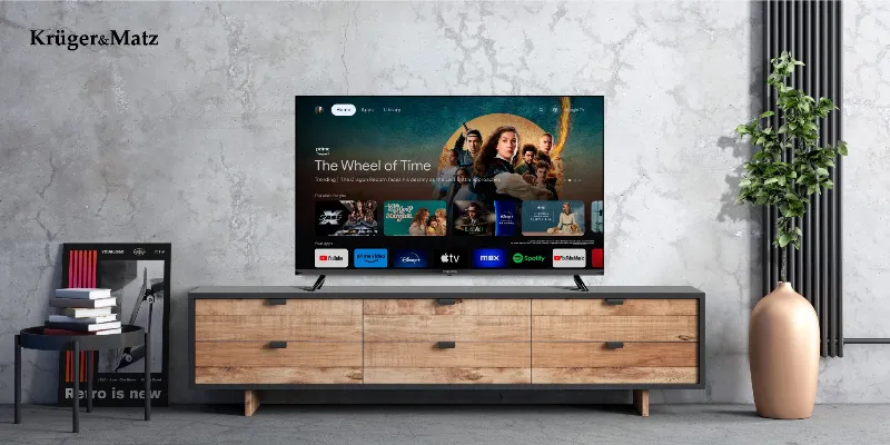 Google Smart TV 43 Inch 108CM H265 HEVC Kruger Matz