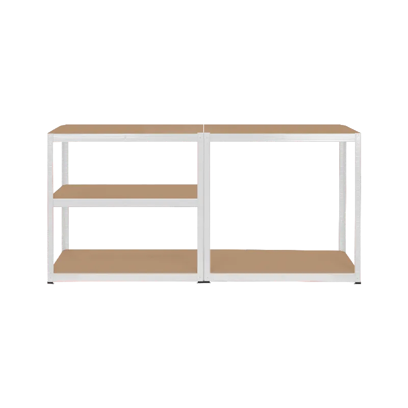 Raft Metalic 5 Polite 750KG MDF 180X90X40 Alb Rebel