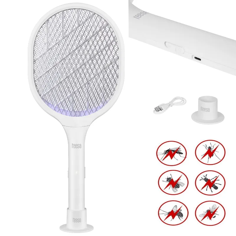 Paleta Electrica Swatter Anti-Insecte  2 in 1 Teesa