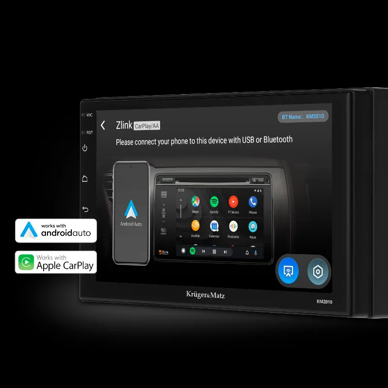 Radio Player 2 din Carplay/Android Auto Kruger Matz