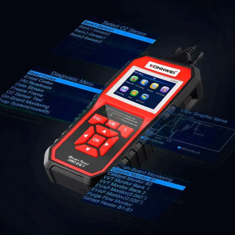 Multimetru Diagnoza Auto OBD2 KW850 Konnwei