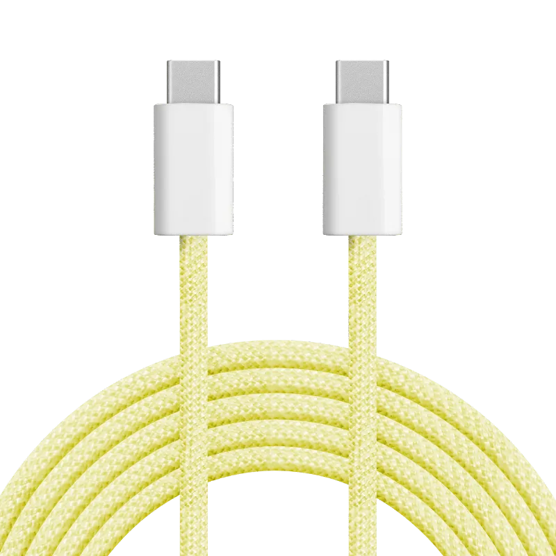 Cablu USB tip C - USB tip C 60 W 1,5 m galben Kruger&Matz