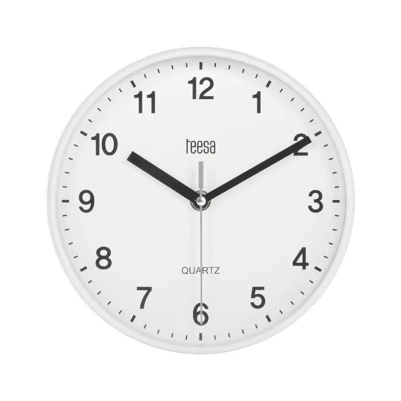 Ceas Perete 20CM Alb Teesa