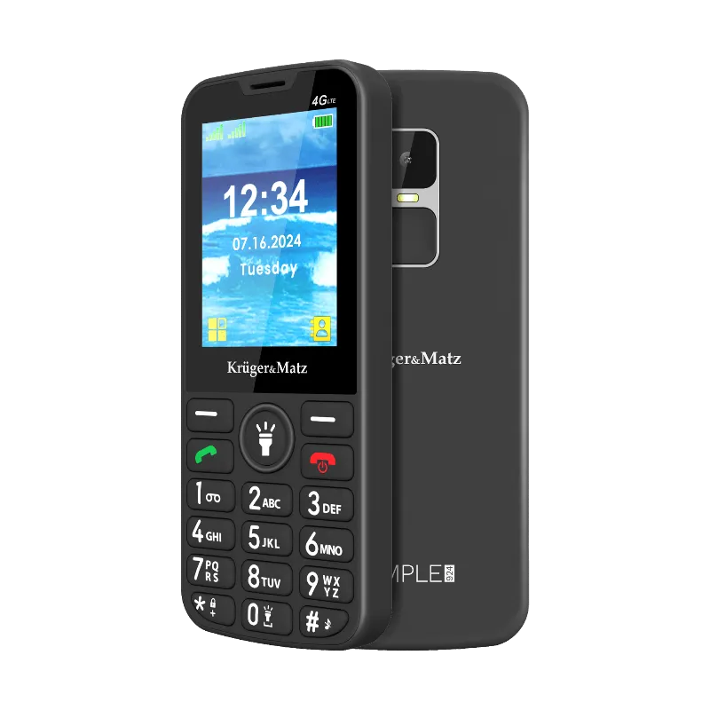 Telefon Gsm Seniori 4G Buton Sos Kruger Matz