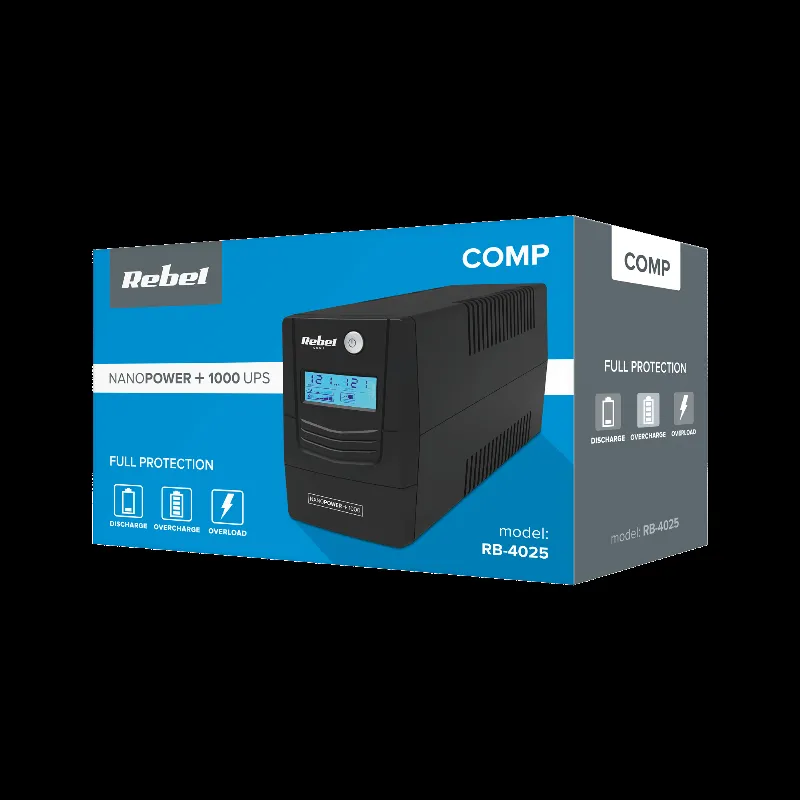 UPS Offline Nanopower Plus 1000 (1000VA/600W) Rebel