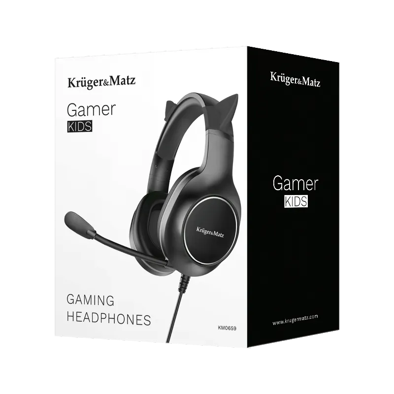 Casti Gamer Kids Kruger Matz Negru