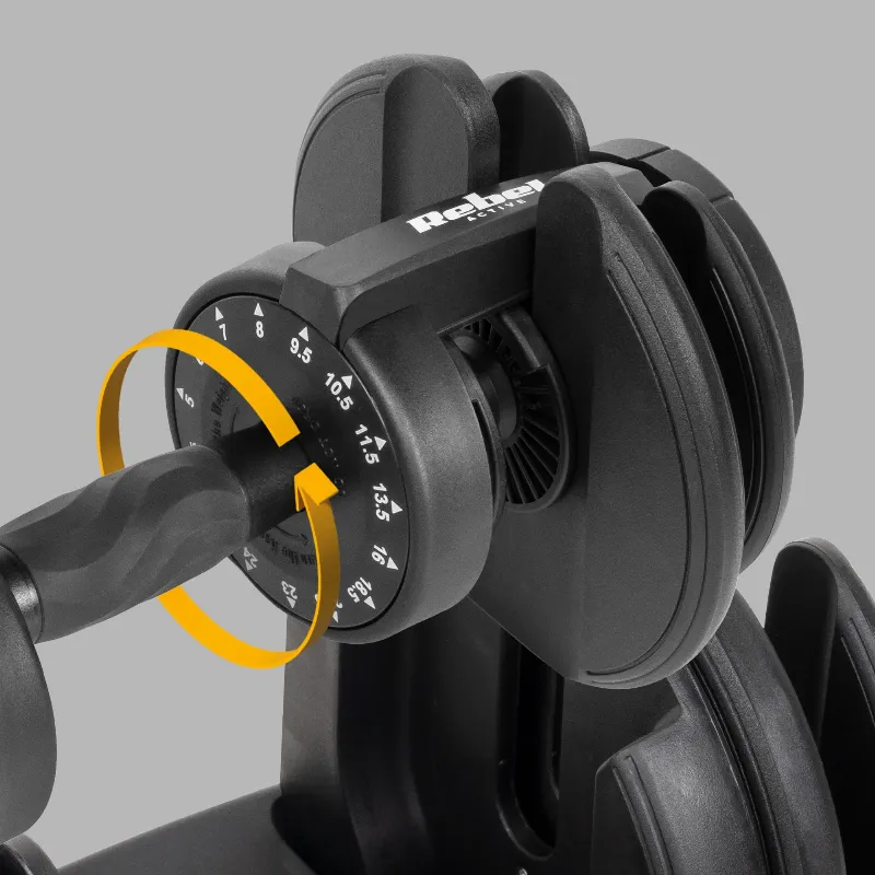 Gantera din Fonta Reglabila Automata 24 KG Rebel Active