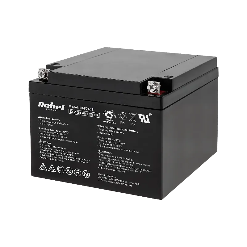 Acumulator Stationar AGM VRLA 12V 24AH Rebel