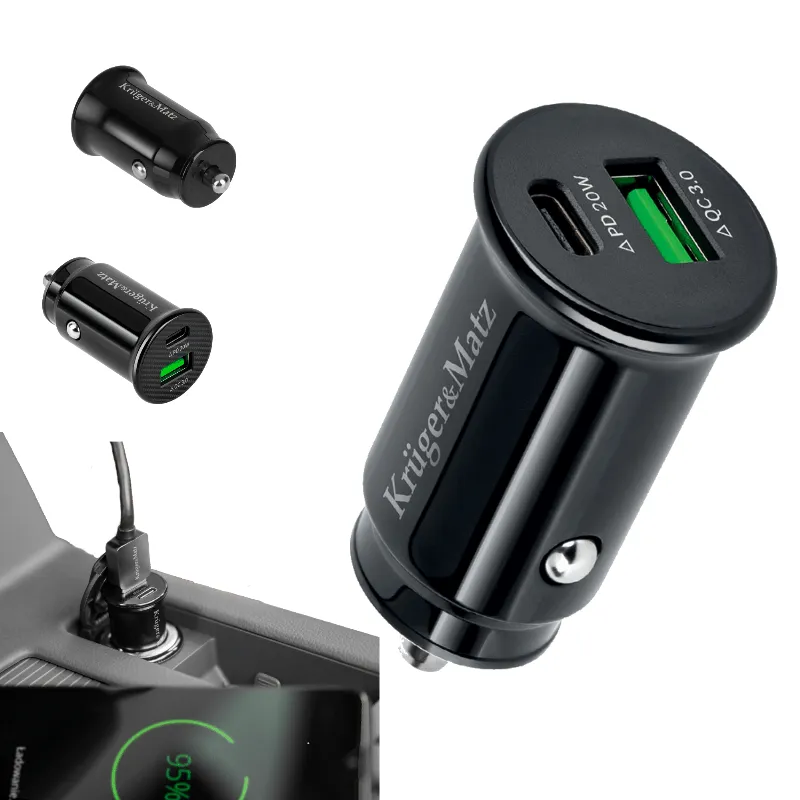 Incarcator Auto 2XUSB 3.1A QC 3.0 PD K M