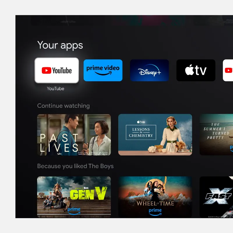 Google Smart TV 5.0 32 Inch 81CM H265 HEVC Kruger Matz