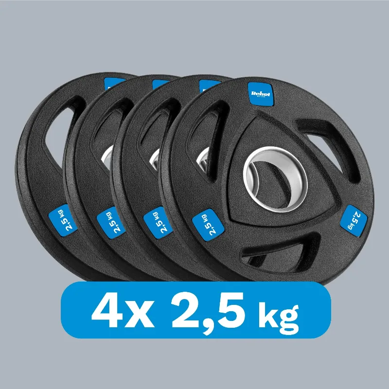 Disc Greutate Fonta Cauciucata Set 4 X 2.5 KG Rebel Act