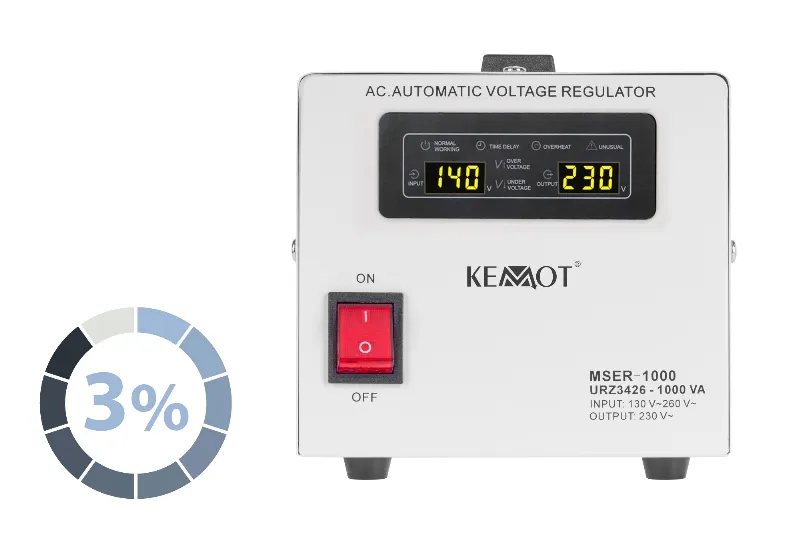 Stabilizator Tensiune Servomotor 1000VA Kemot
