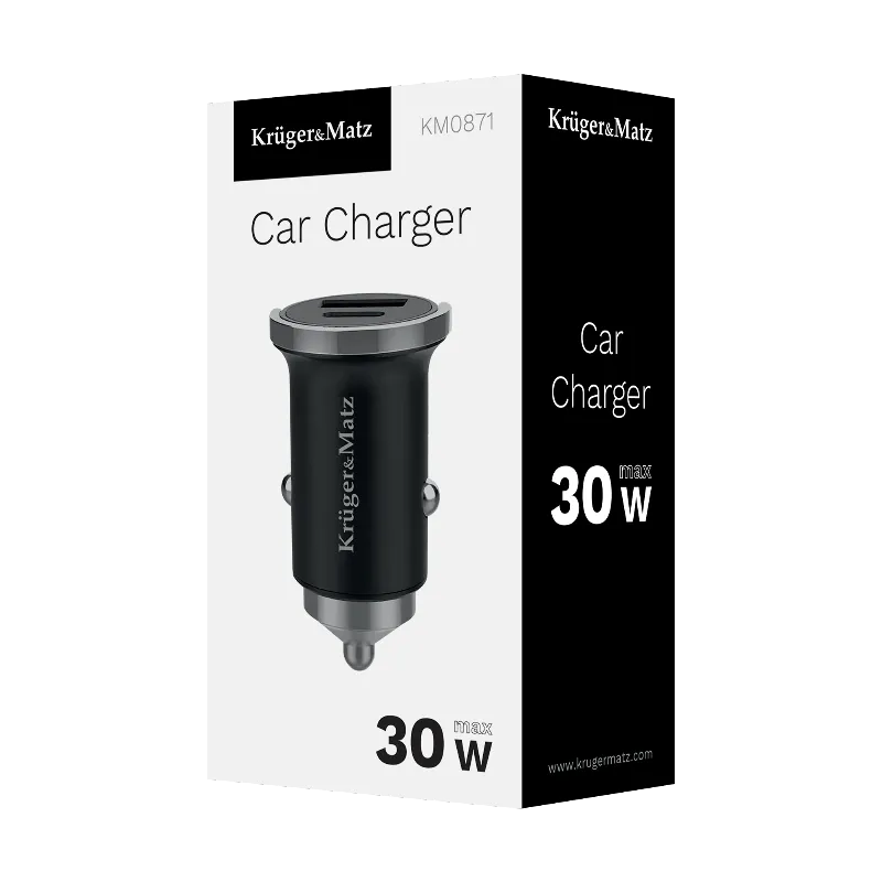 Incarcator Auto USB / Type C QC PD 30W Kruger Matz