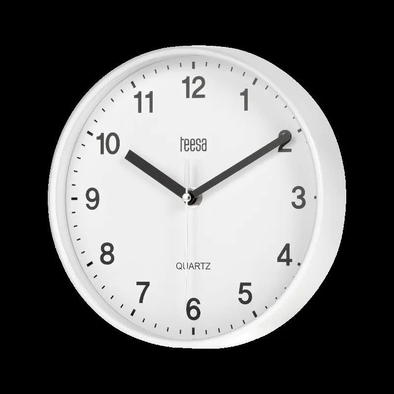 Ceas Perete 20CM Alb Teesa