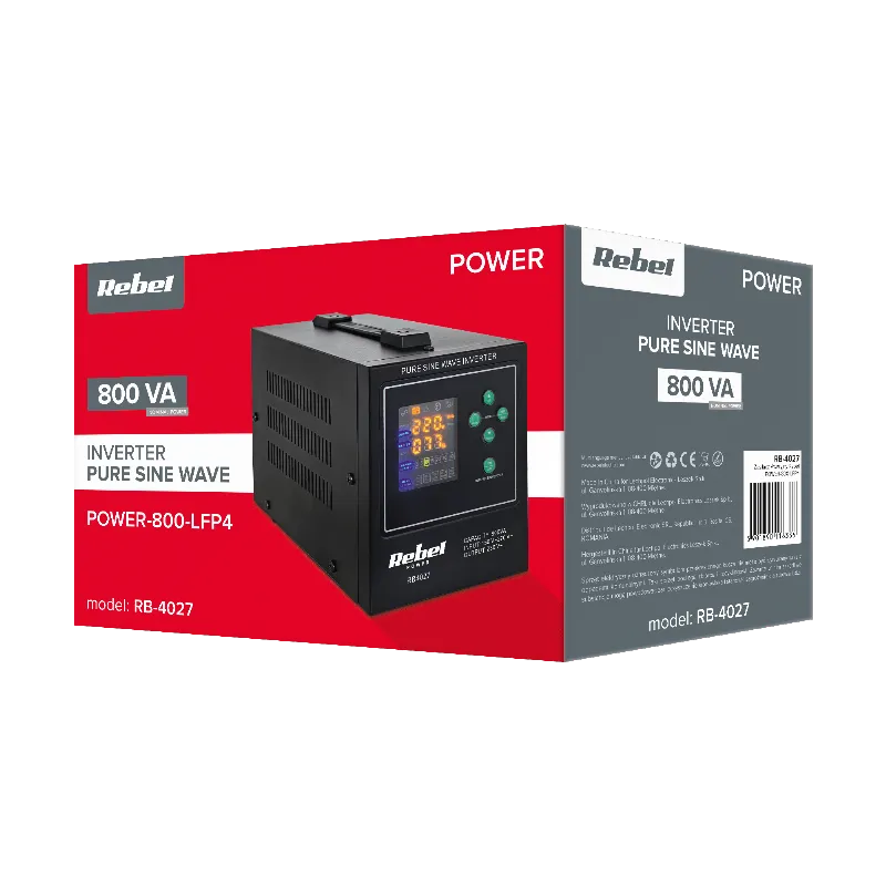 UPS Centrale Termice Sinus Pur 800VA 500W 12V Rebel