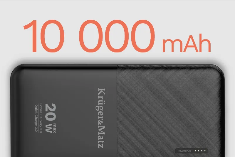 Power Bank 10000MAH Li-Pol QC /PD Kruger Matz