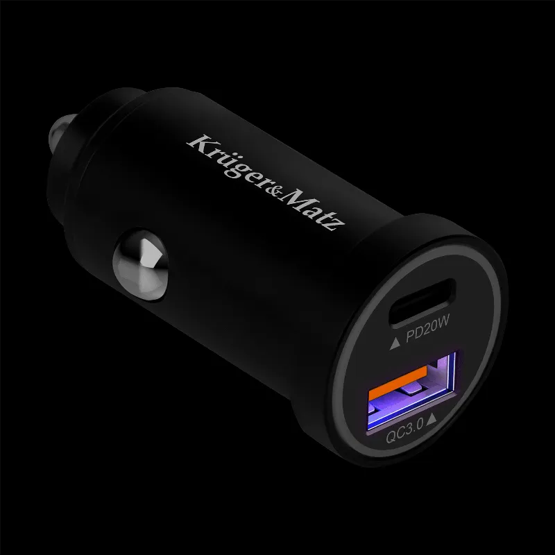 Incarcator Auto USB-A / Type C QC PD 38W Kruger Matz