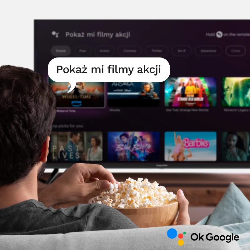 Google Smart TV 5.0 43 Inch 108CM H265 Kruger